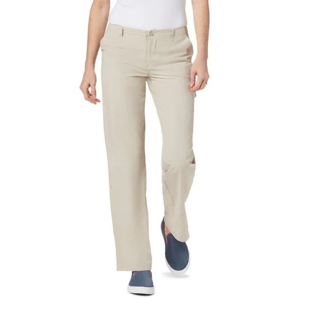 Columbia Womens size 12 PFG Aruba Roll Up Nylon Hiking Fishing Pants Convertible